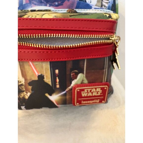 Loungefly Star Wars Phantom Menace Mini Backpack + Zip Around Wallet Bundle NEW - Picture 3 of 15